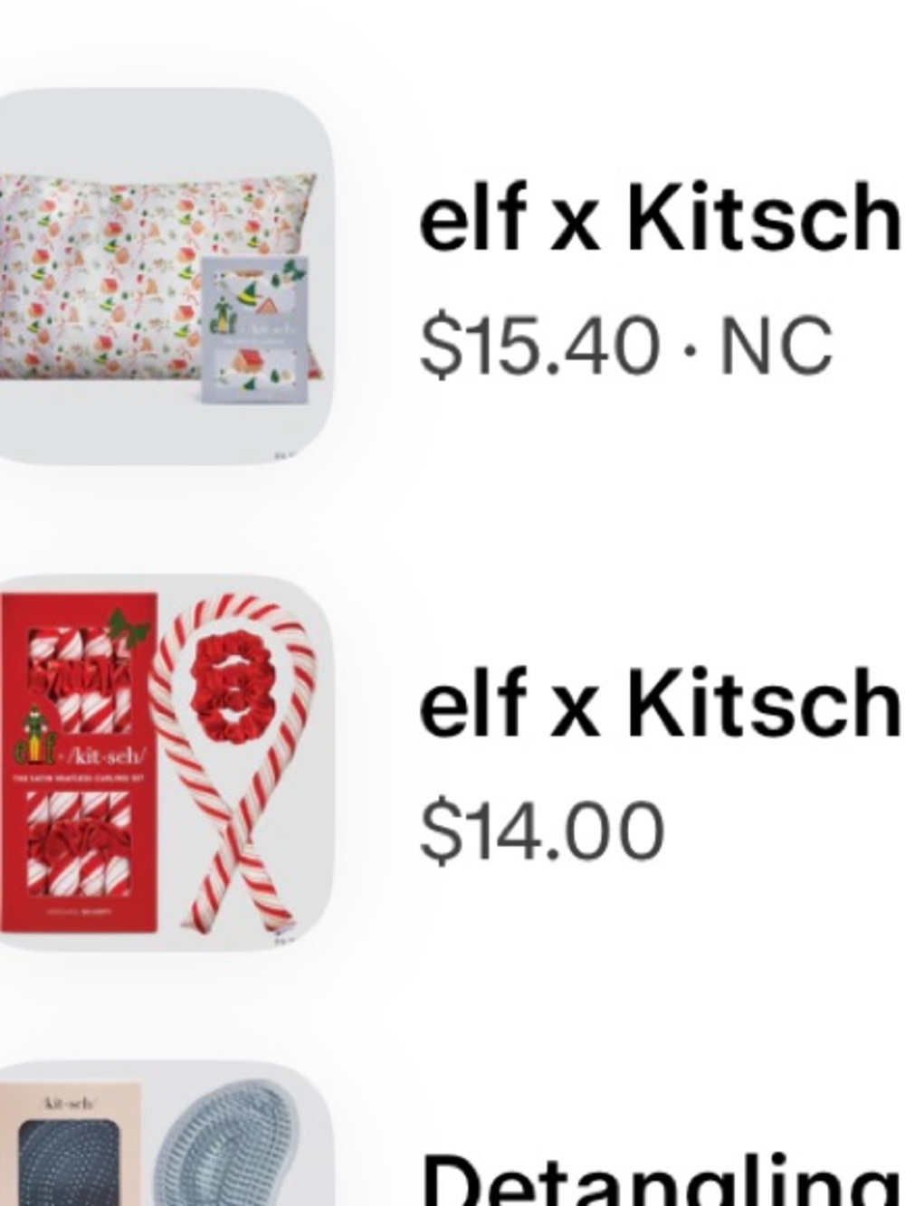 used 2x Kitsch x ELF 🧝 heatless curls